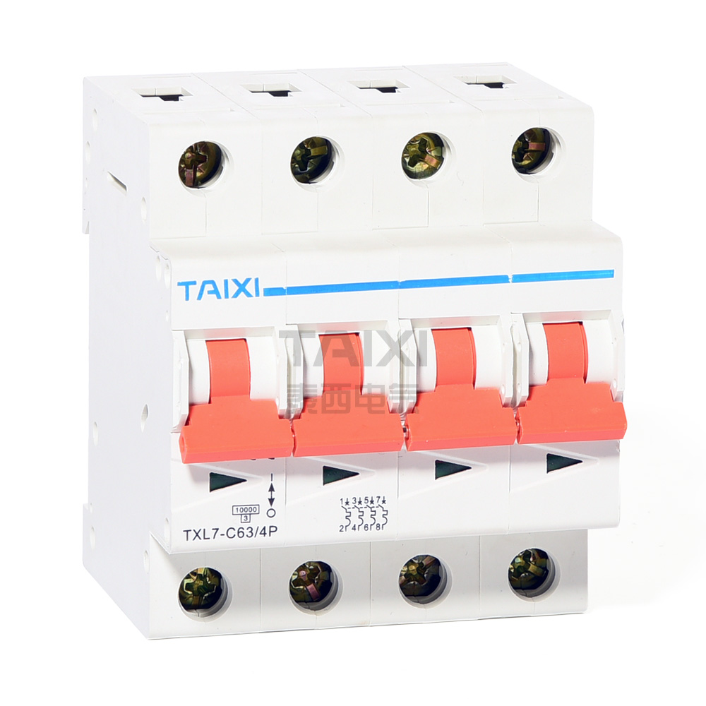 10KA Circuit Breaker 10KA 63 Amp MCB TAIXI Electric